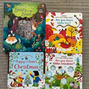 Usborne Peek Inside Fairy Tale and Little Peek-Through Books Set